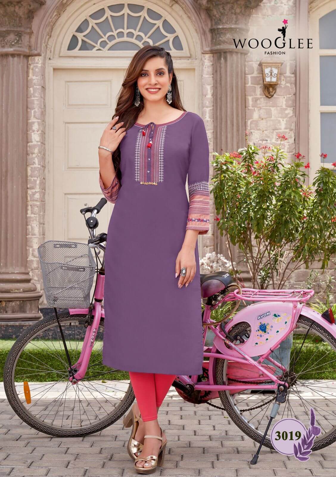 Wooglee Fashion Salonee vol 4 Straight Cut Kurti collection 11