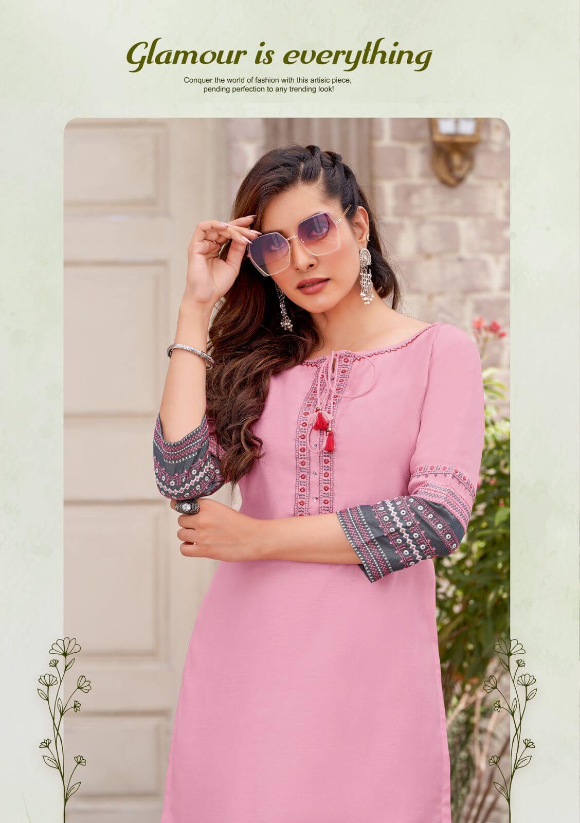 Wooglee Fashion Salonee vol 4 Straight Cut Kurti collection 10