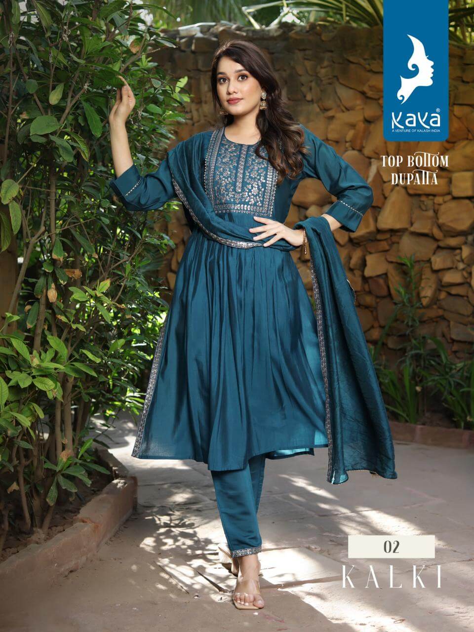 Kaya Kalki Naira Cut Kurti with bottom and Dupatta Set collection 1