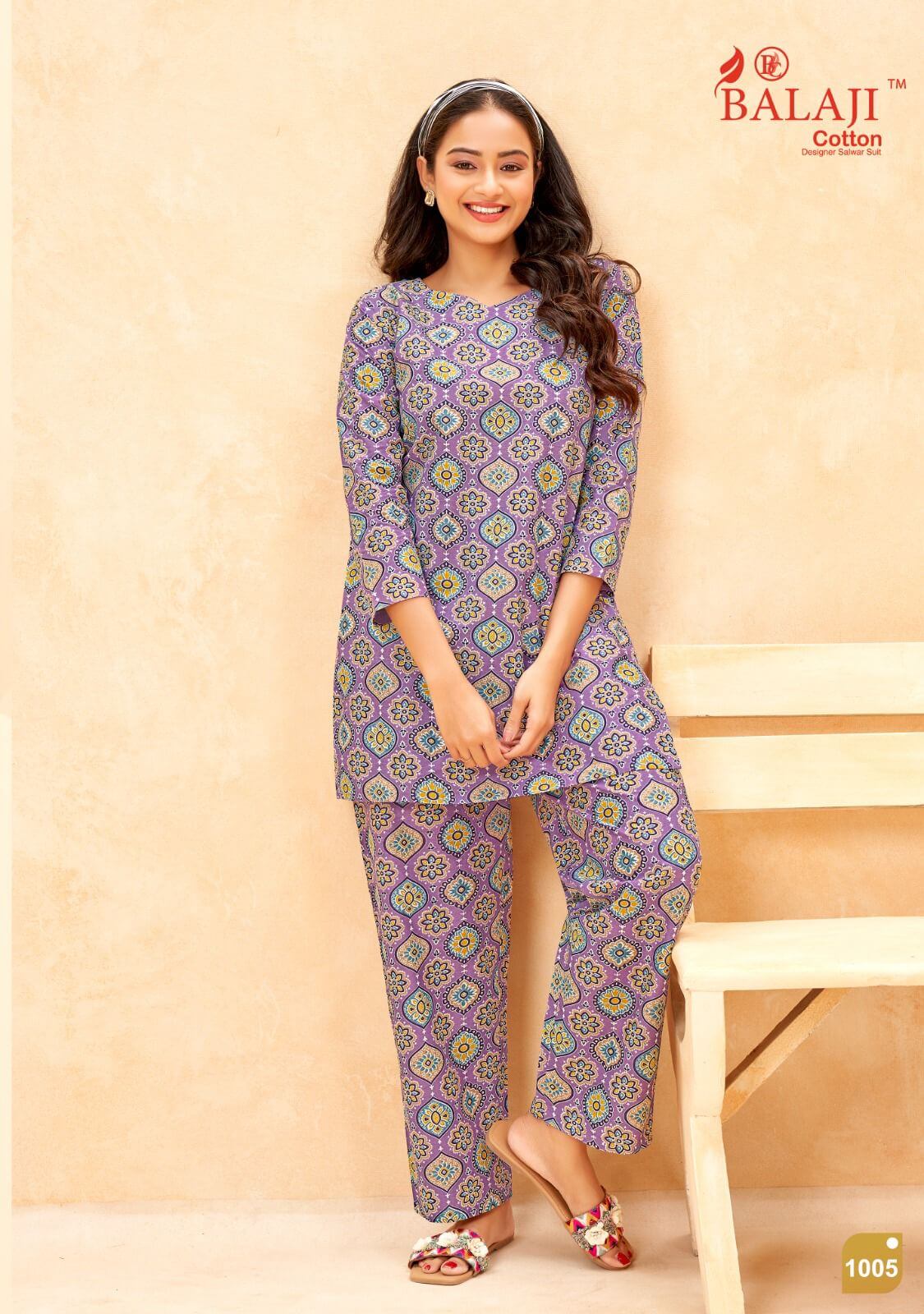 Balaji Cotton Maryam Co Ord Set Top With Bottom Catalog collection 1