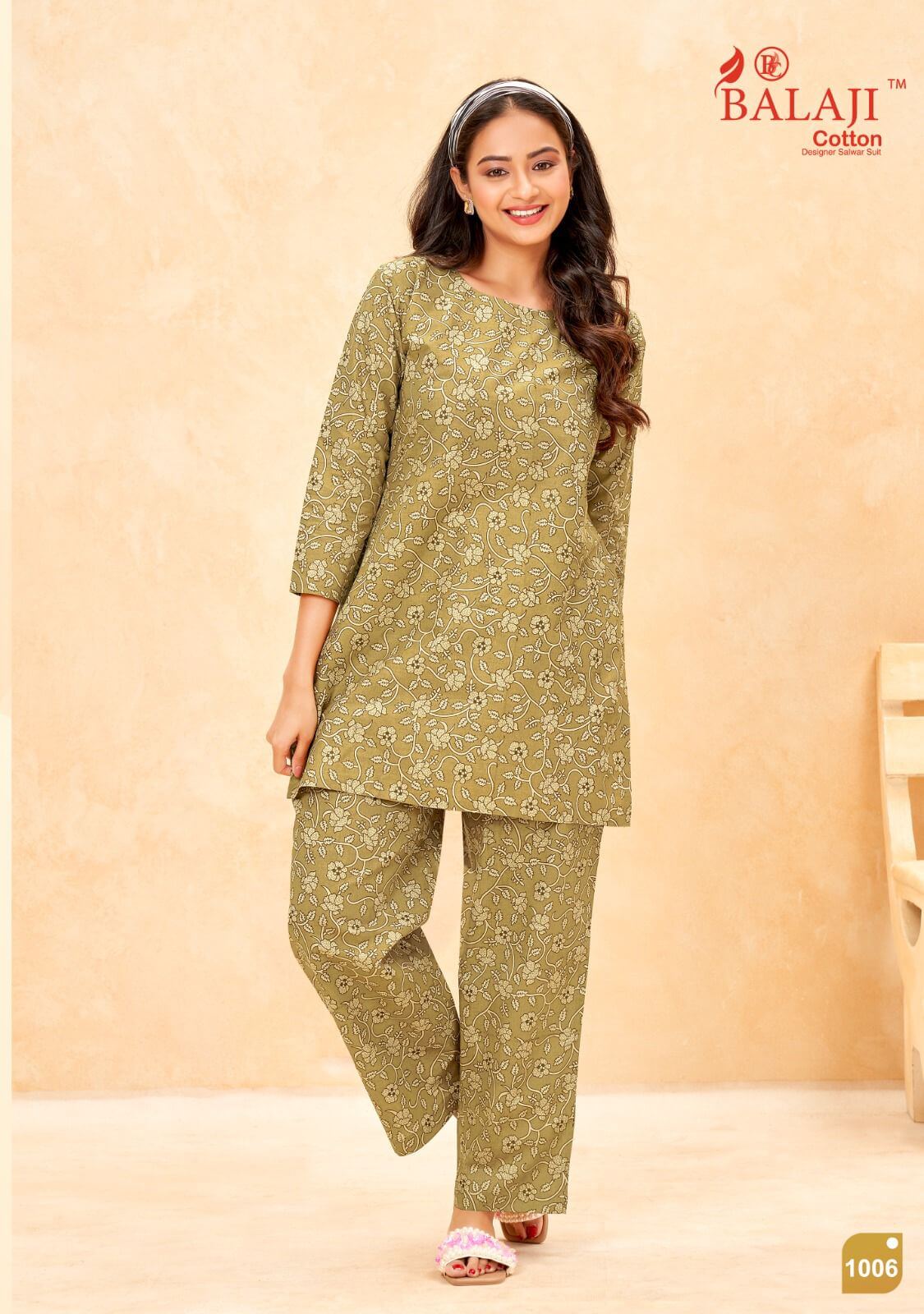 Balaji Cotton Maryam Co Ord Set Top With Bottom Catalog collection 12