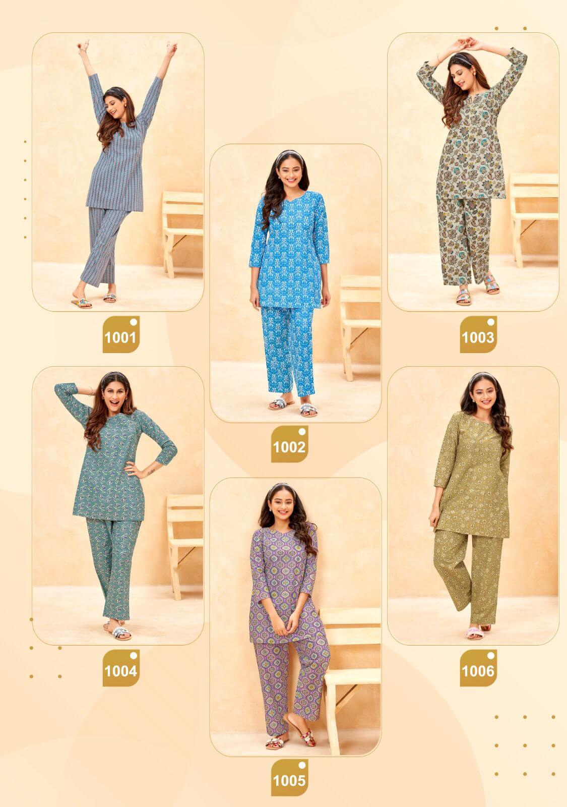 Balaji Cotton Maryam Co Ord Set Top With Bottom Catalog collection 11