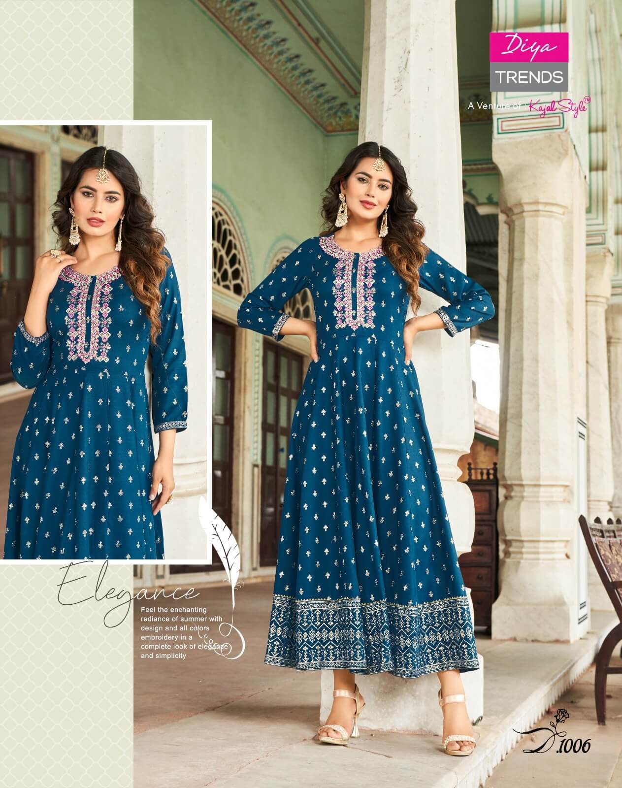 Diya Trends Lakme Vol 1 Anarkali Kurti Catalog at Wholesale Rate collection 2