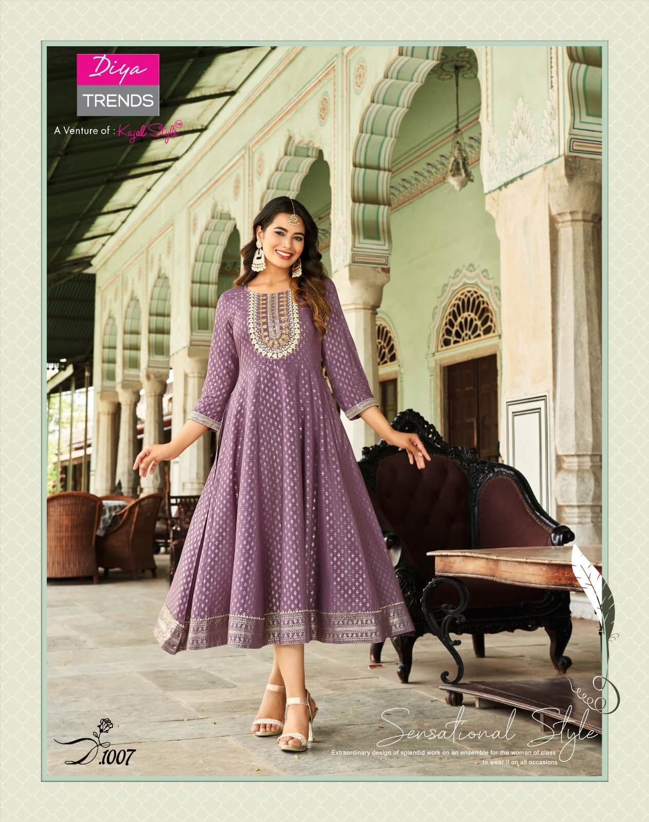 Diya Trends Lakme Vol 1 Anarkali Kurti Catalog at Wholesale Rate collection 8