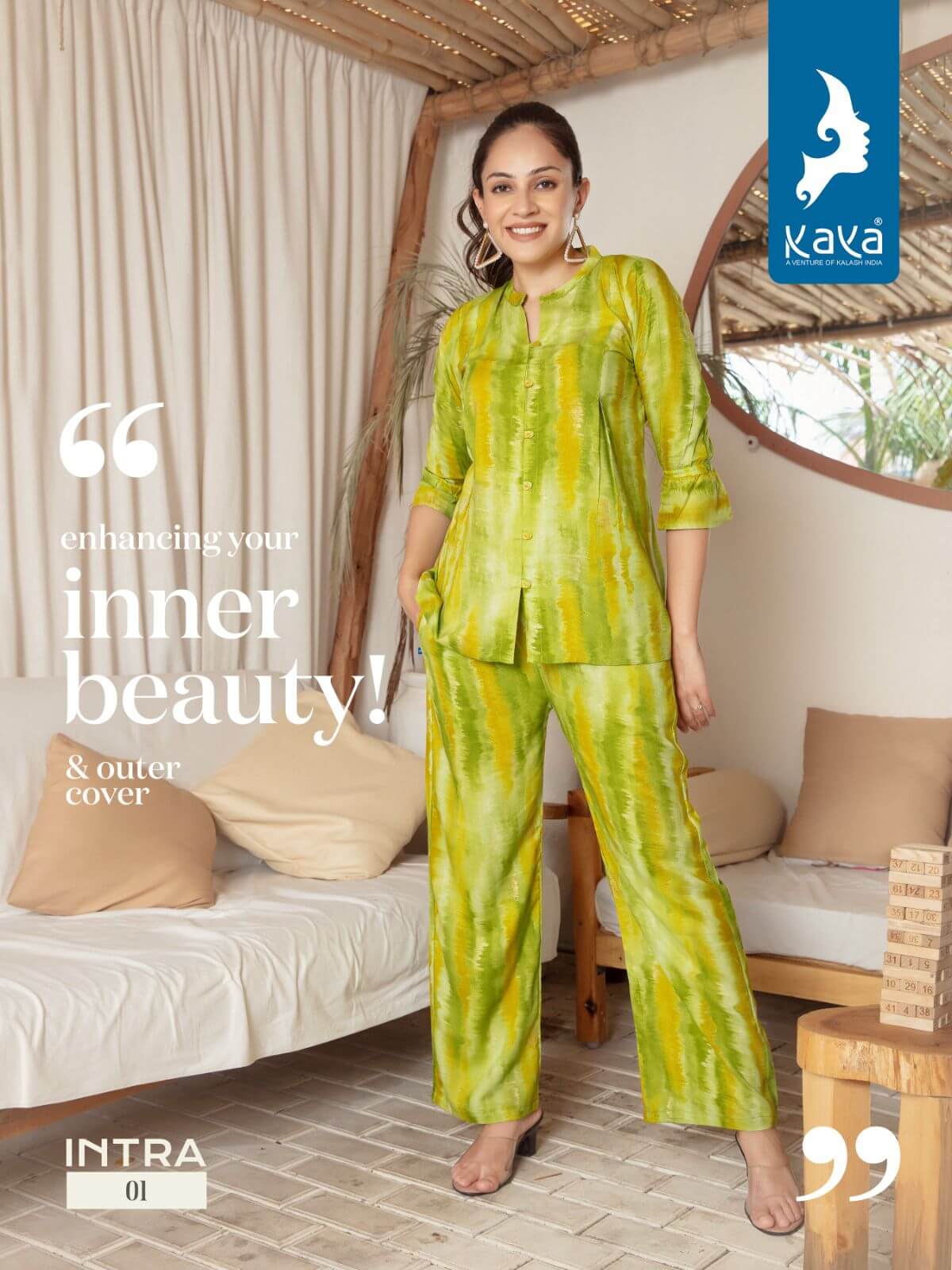 Kaya Intra Co Ord Set Kurtis with bottom Catalog collection 7