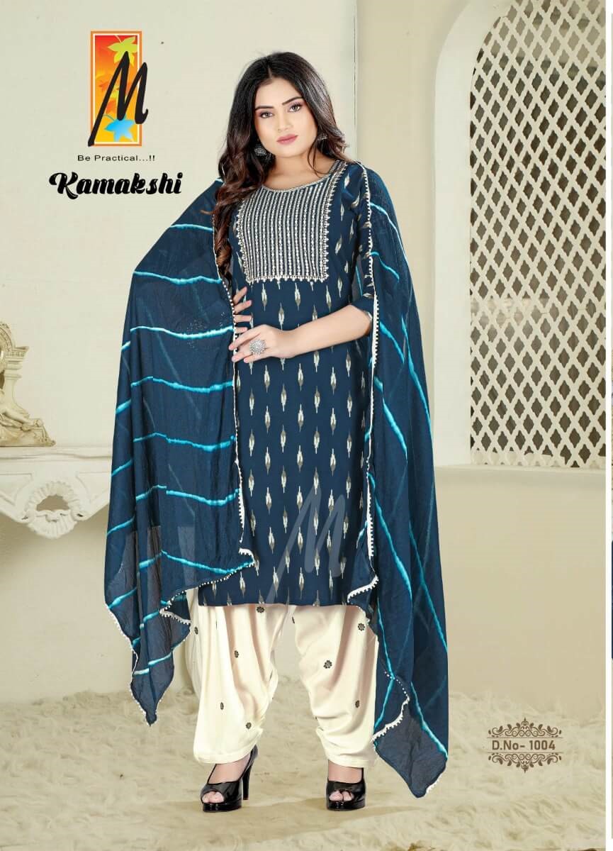 Master Kamakshi Patiyala Embroidery Salwar Kameez Catalog collection 6