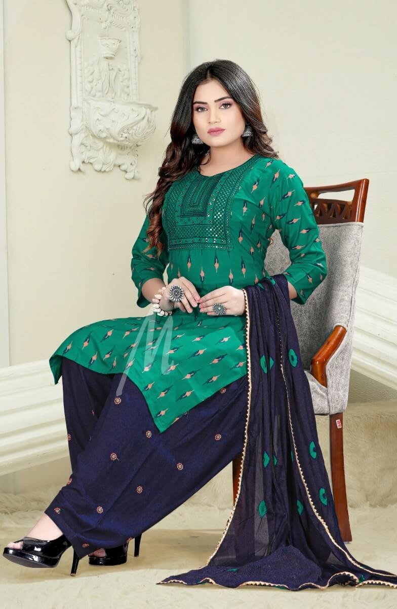 Master Kamakshi Patiyala Embroidery Salwar Kameez Catalog collection 9