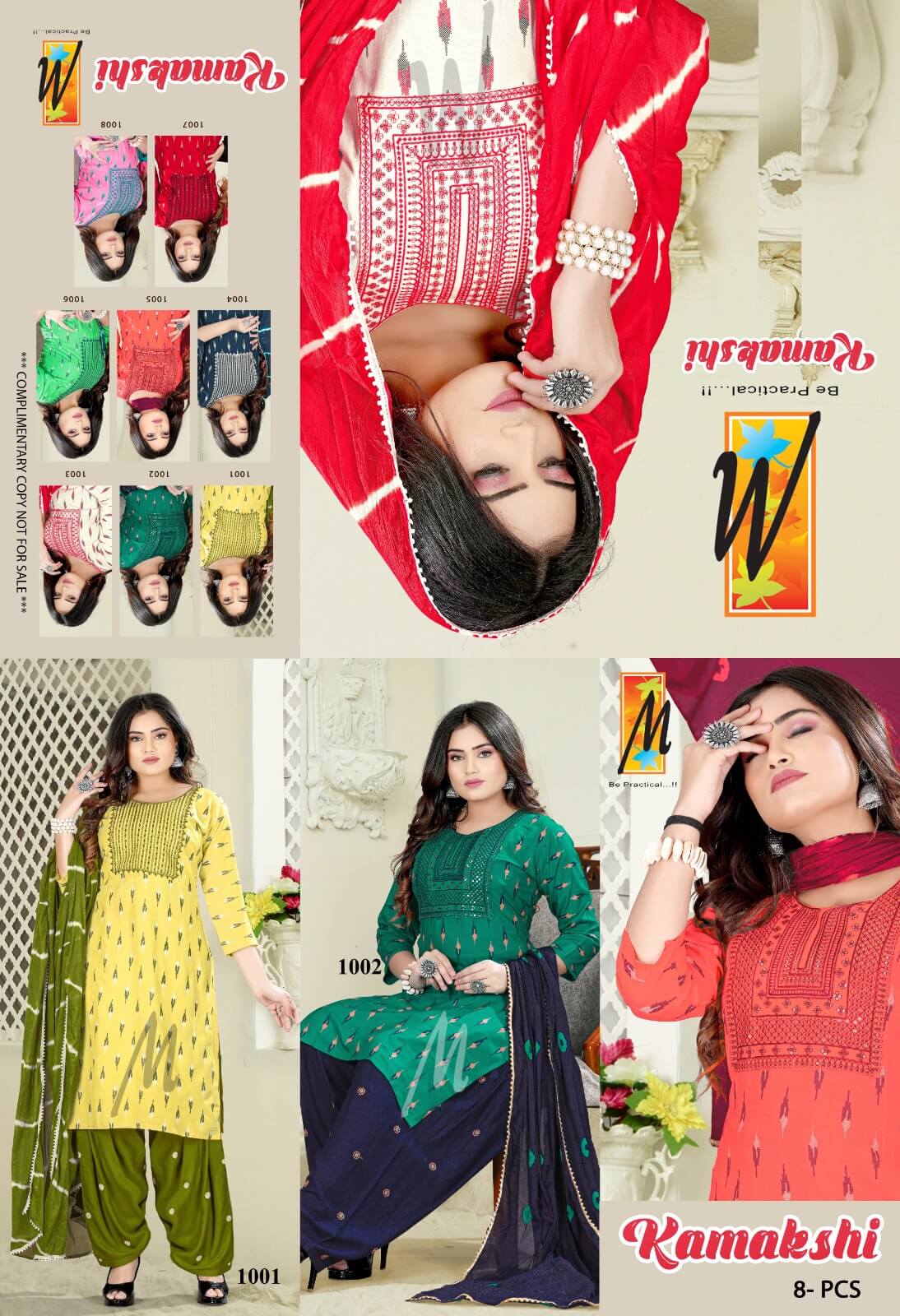 Master Kamakshi Patiyala Embroidery Salwar Kameez Catalog collection 10