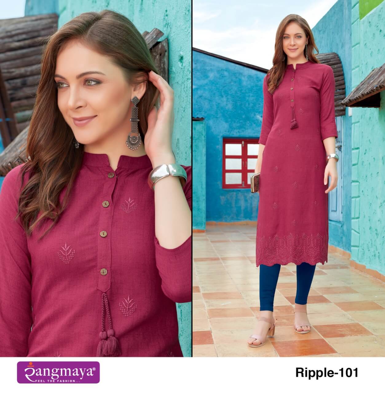 Rangmaya Ripple Designer Kurti Catalog collection 6