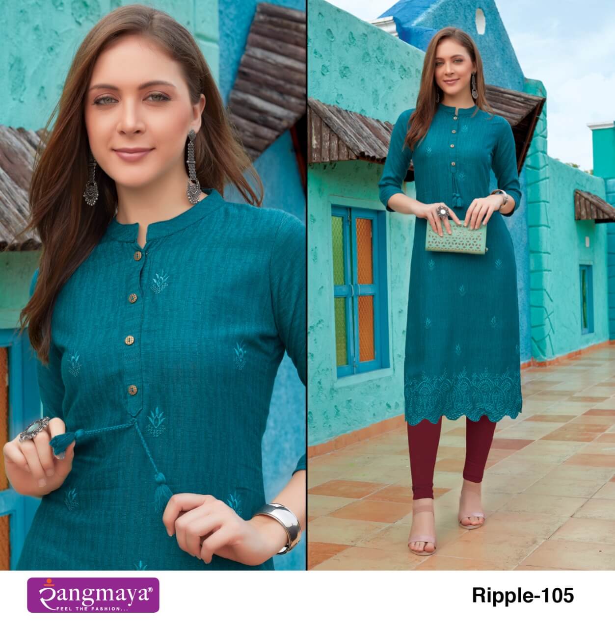 Rangmaya Ripple Designer Kurti Catalog collection 1