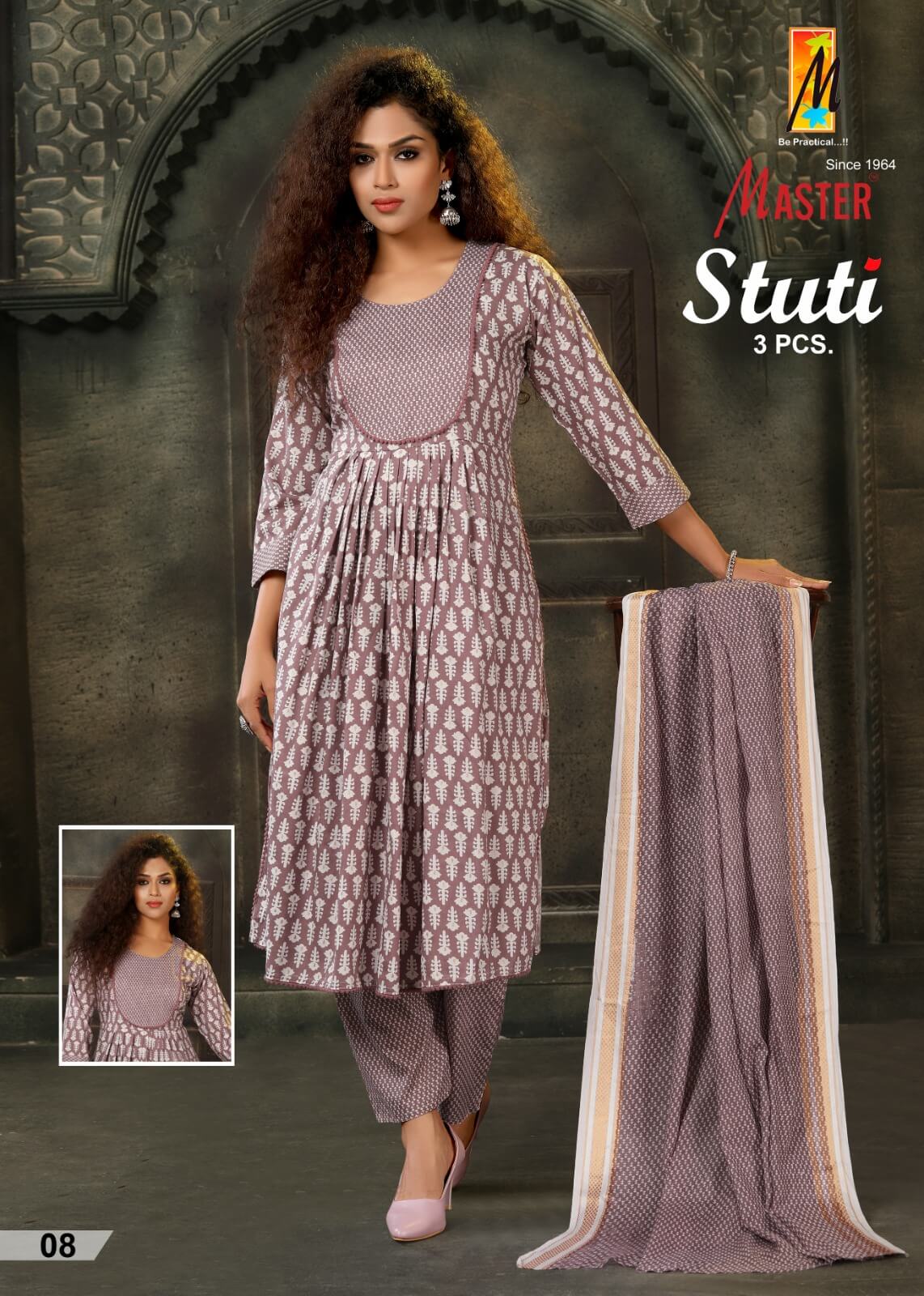 Master Stuti Naira Cut Kurti Bottom Dupatta Catalog collection 1