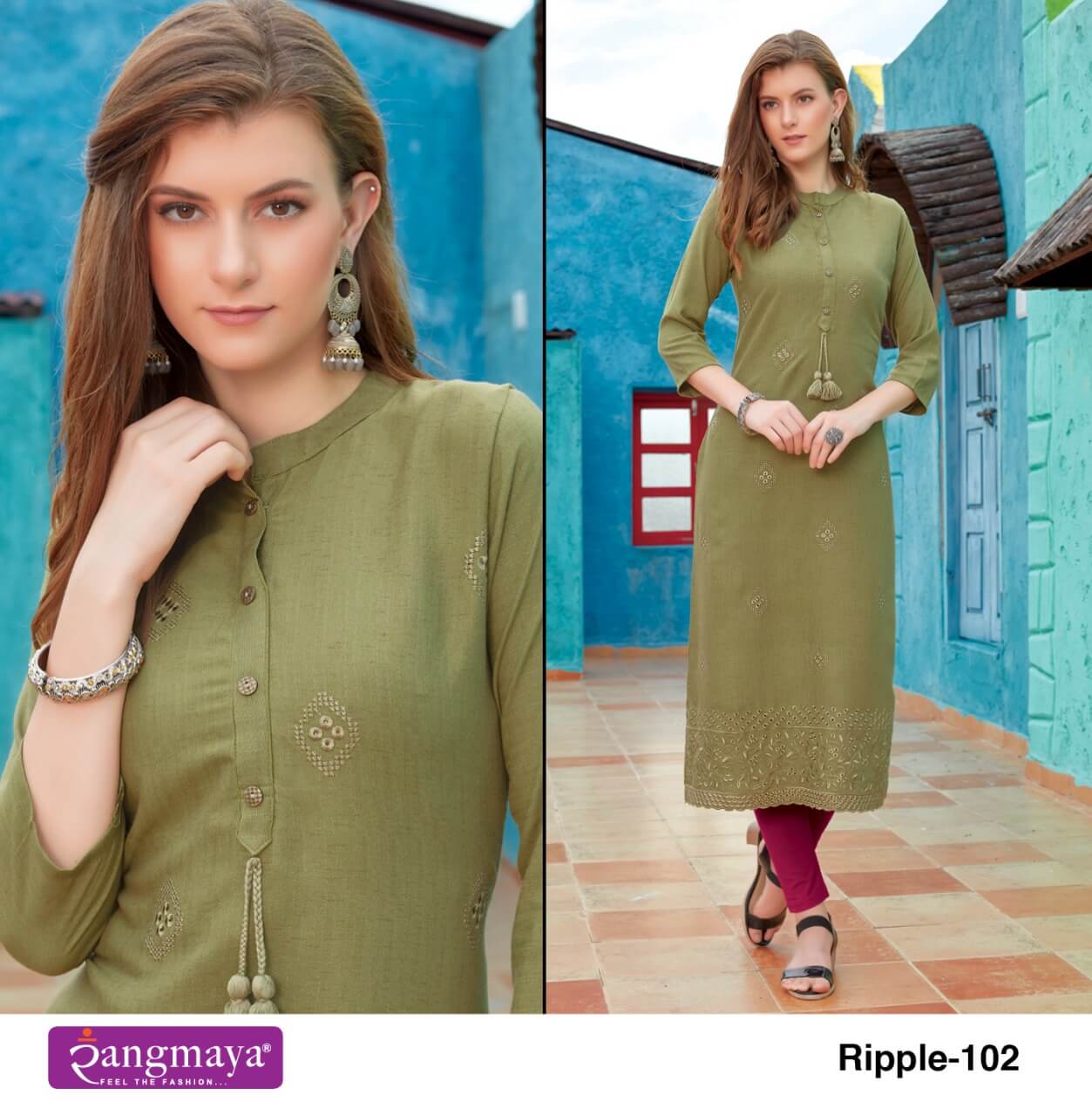 Rangmaya Ripple Designer Kurti Catalog collection 5