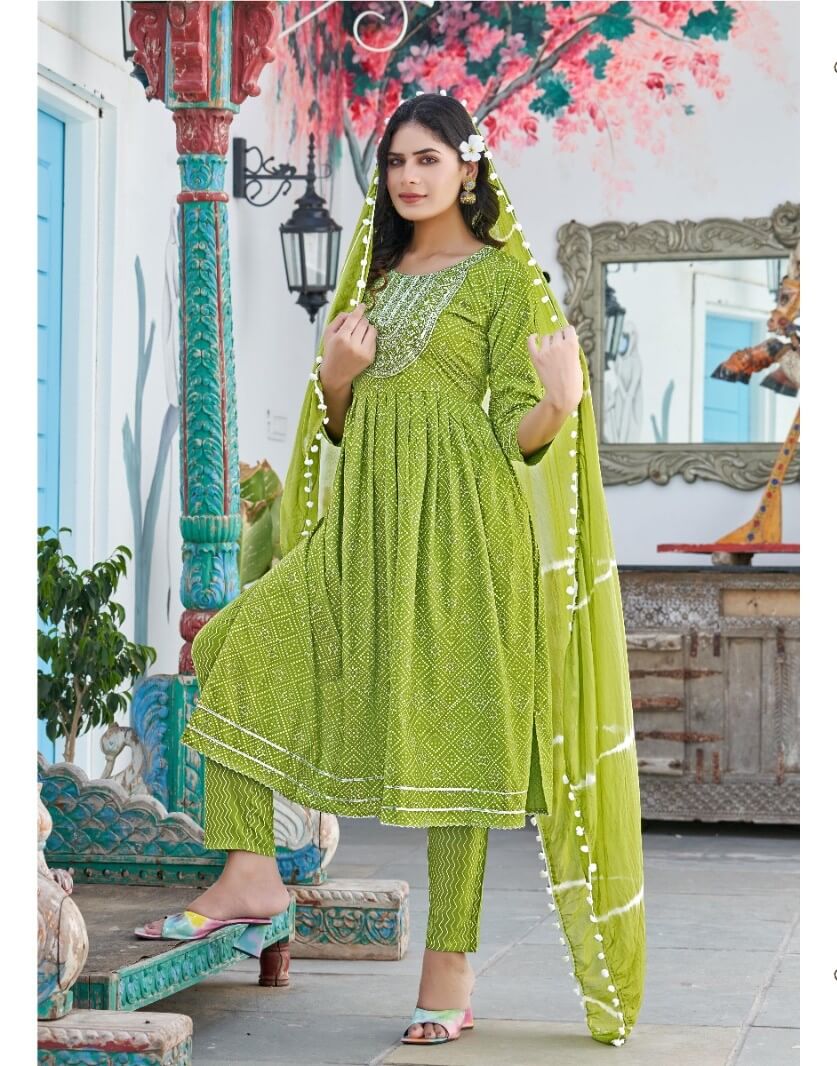 Master Pankhi Naira Cut Kurti Bottom Dupatta Catalog collection 1