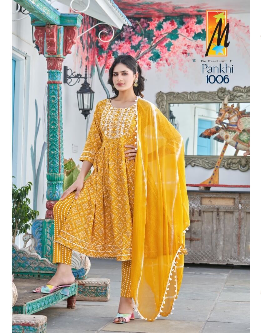 Master Pankhi Naira Cut Kurti Bottom Dupatta Catalog collection 3