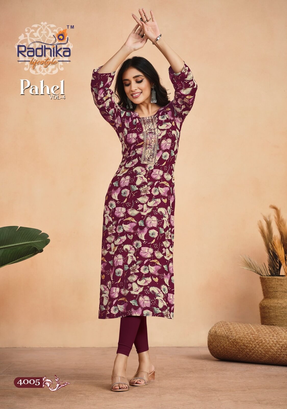 Radhika Lifestyle Pahel Vol 4 Casual Wear Kurti collection 8