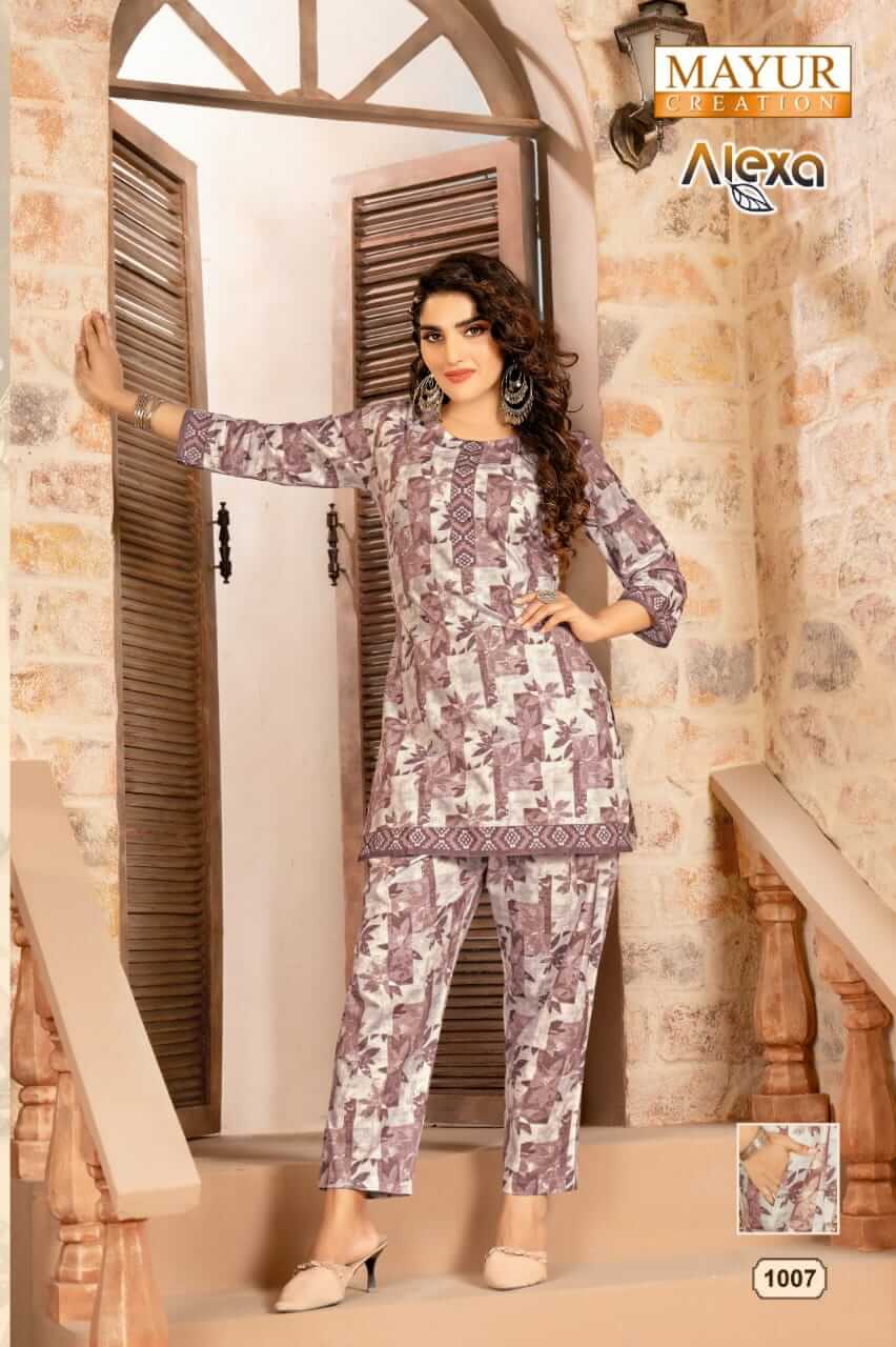 Mayur Alexa Vol 1 Co Ord Set Kurti With Bottom Catalog collection 4