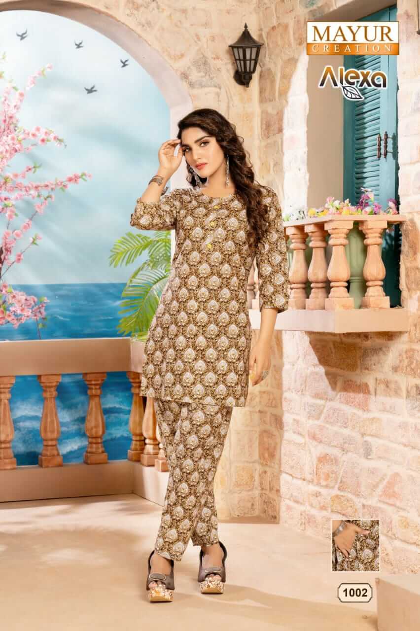 Mayur Alexa Vol 1 Co Ord Set Kurti With Bottom Catalog collection 9