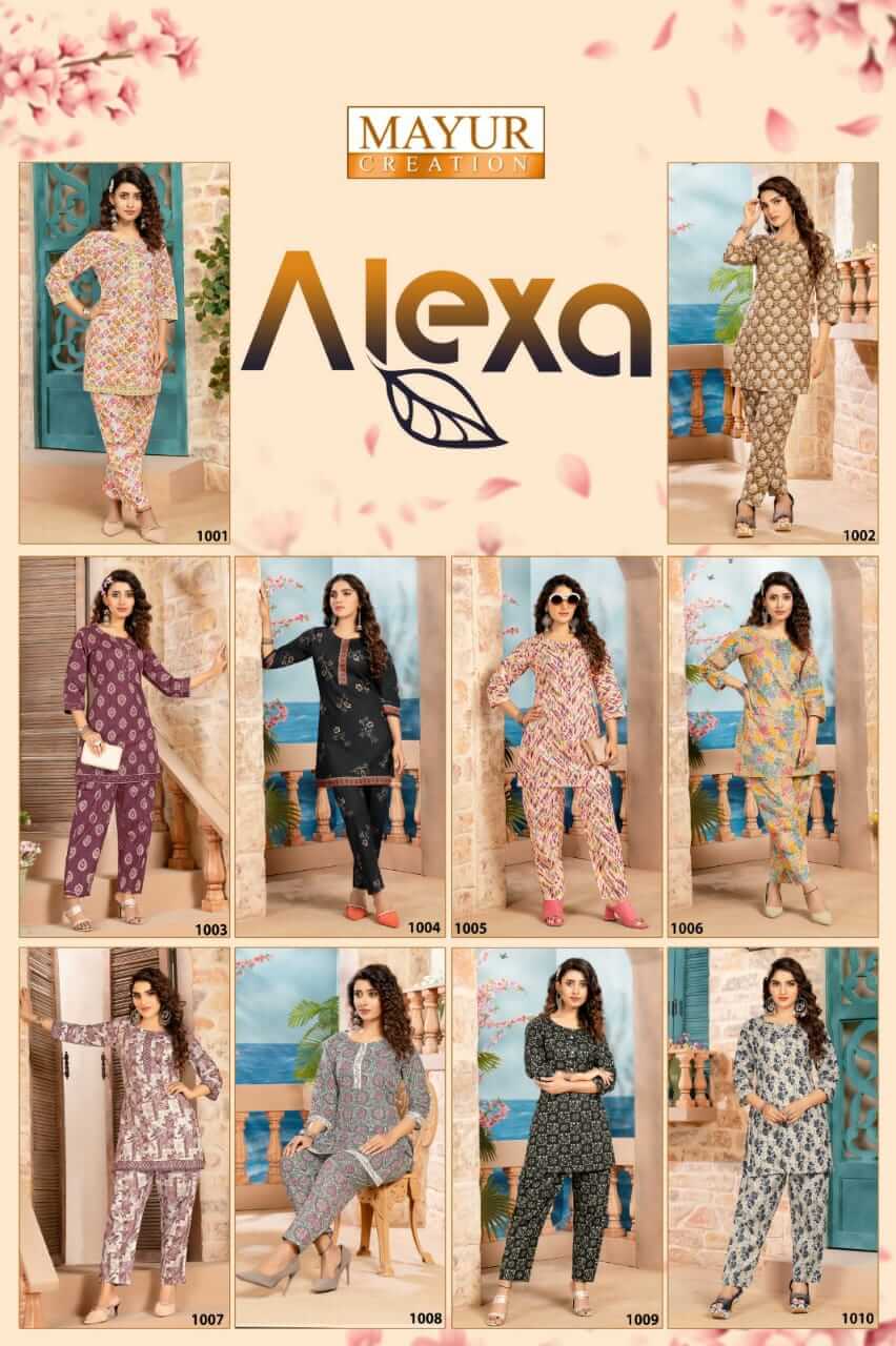 Mayur Alexa Vol 1 Co Ord Set Kurti With Bottom Catalog collection 11