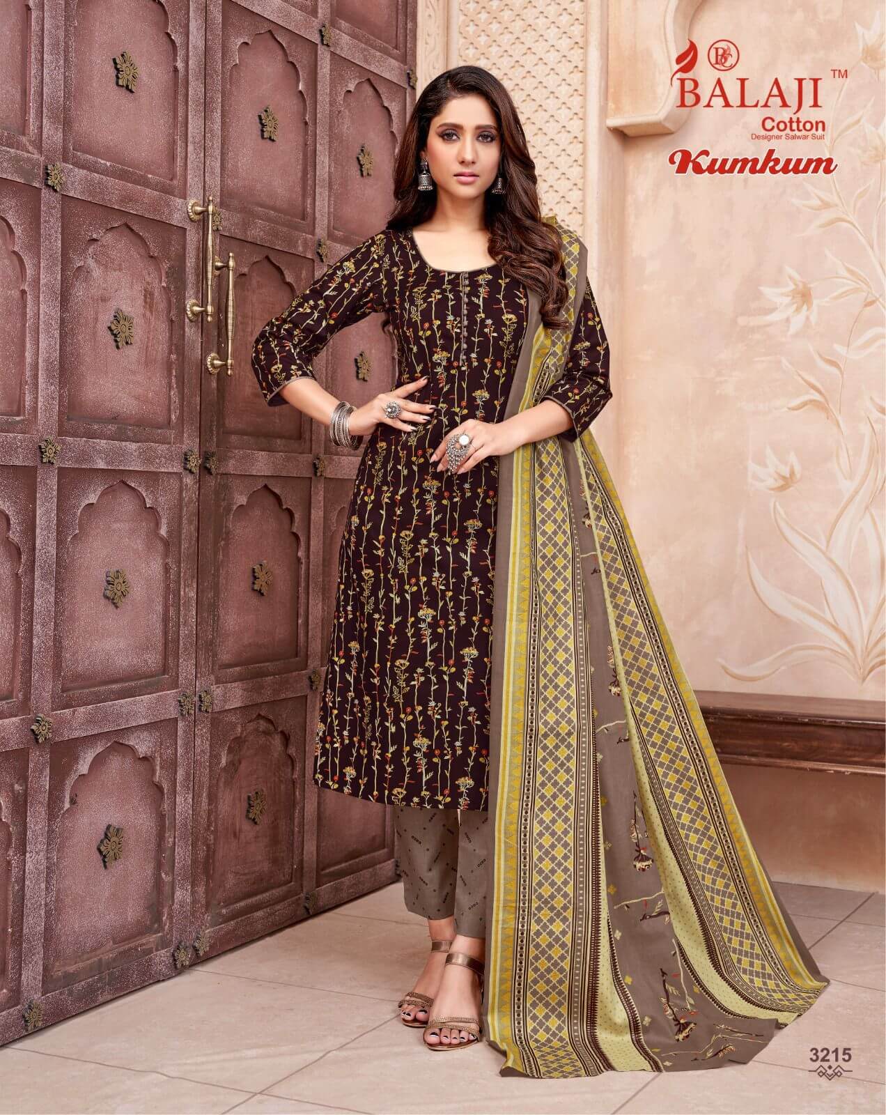 Balaji Cotton Kumkum Vol 32 Readymade Dress Catalog collection 5