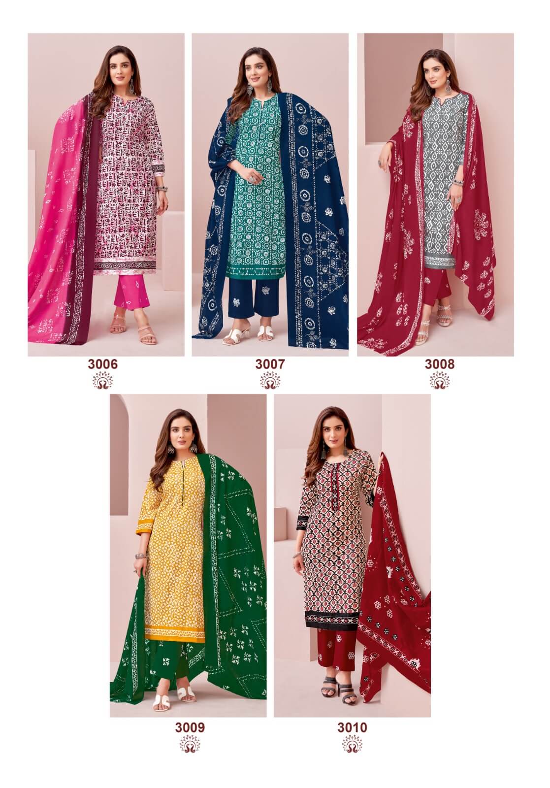 Suryajyoti Pehnava Vol 3 Batik Readymade Dress Catalog collection 12