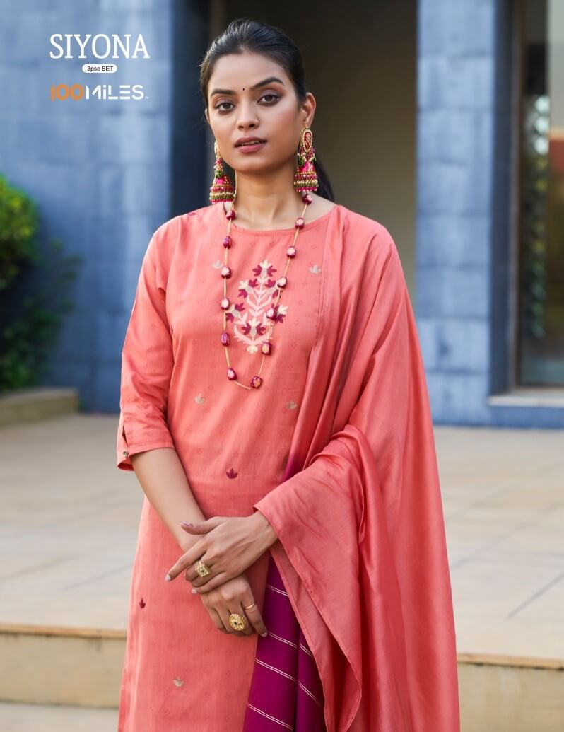 100 Miles Siyona Cotton Salwar Kameez Catalog collection 2