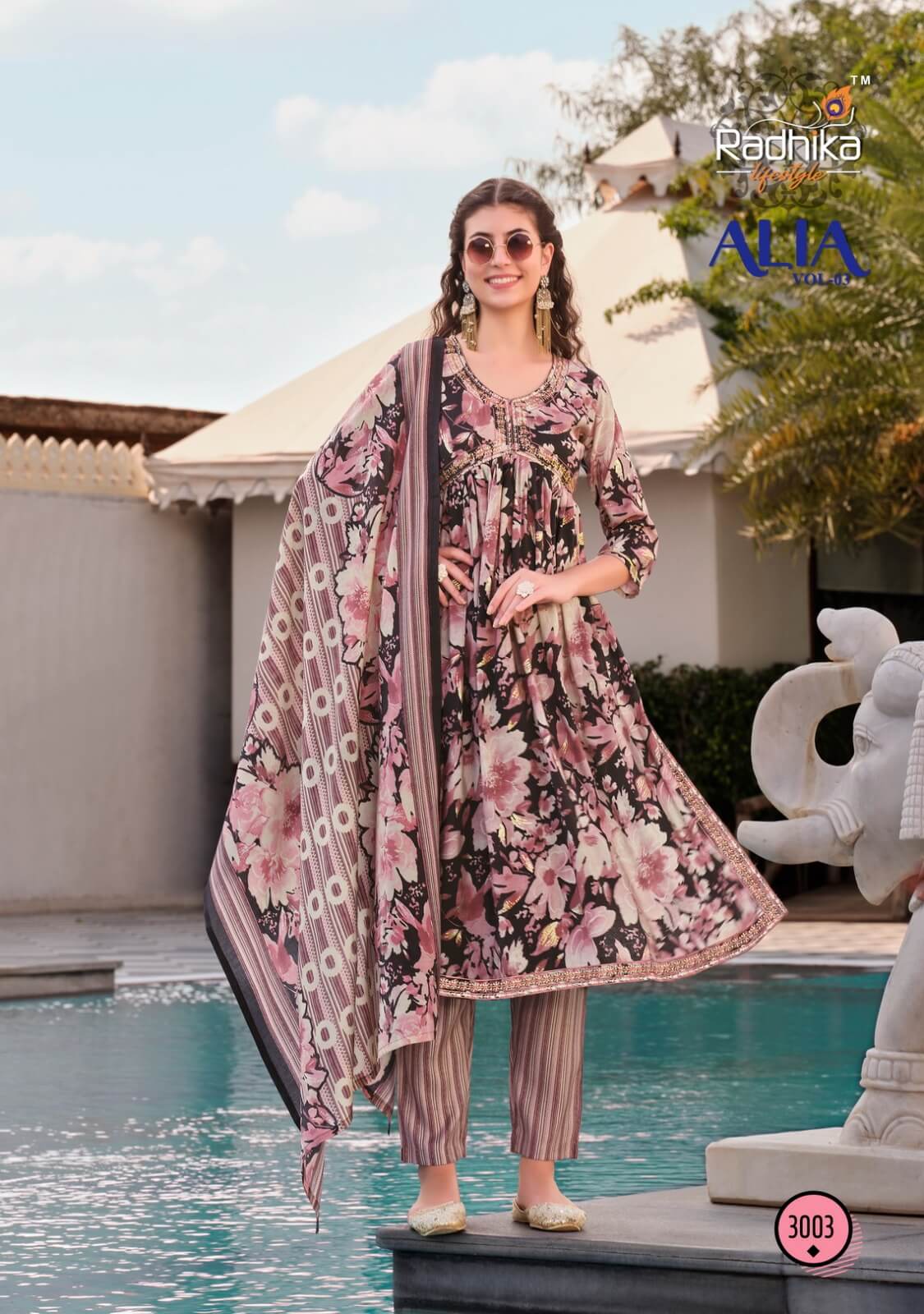 Radhika Lifestyle Alia Vol 3 Printed Salwar Kameez Catalog collection 4