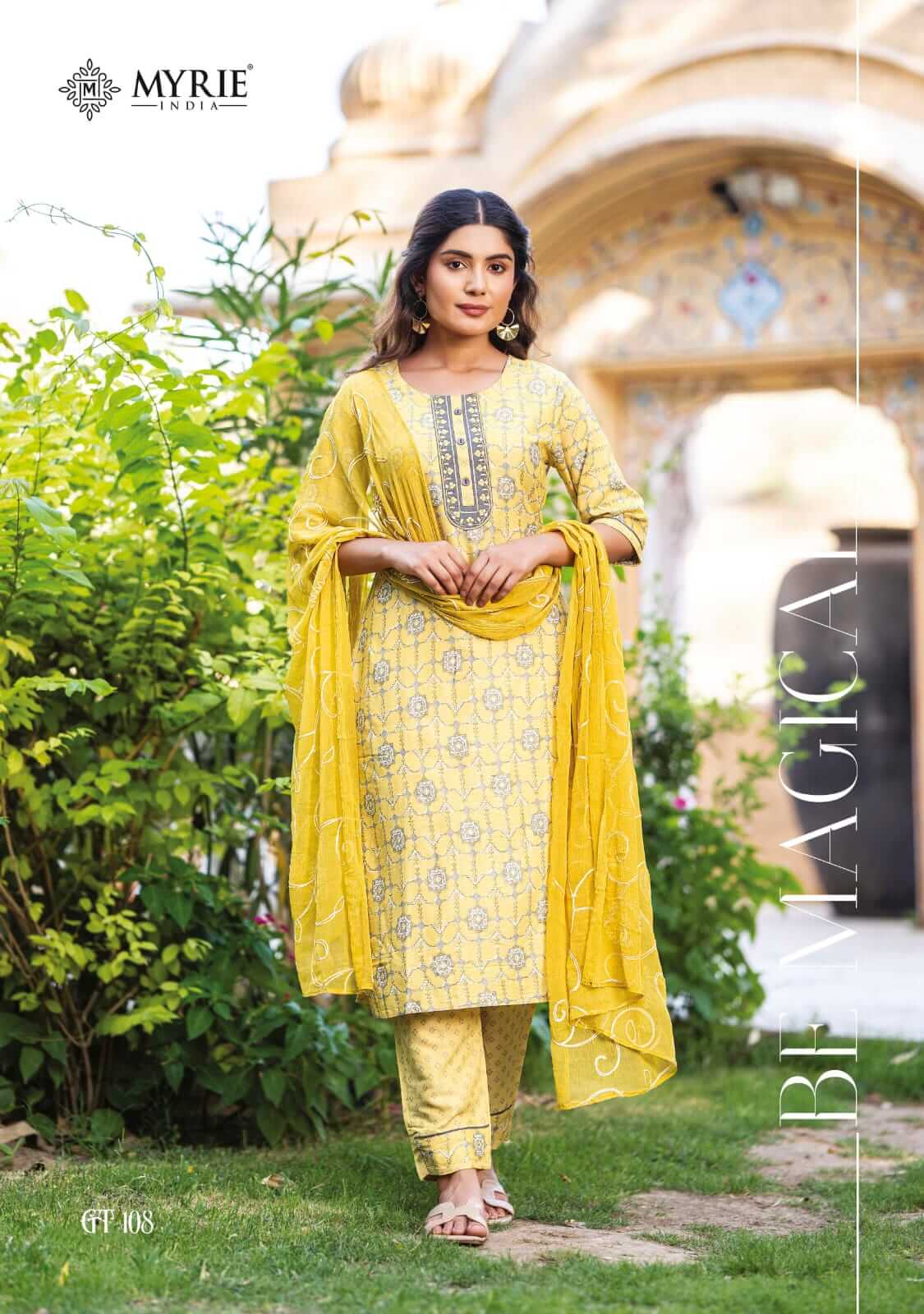 Mayrie India Golden Tree Salwar Kameez Catalog collection 7