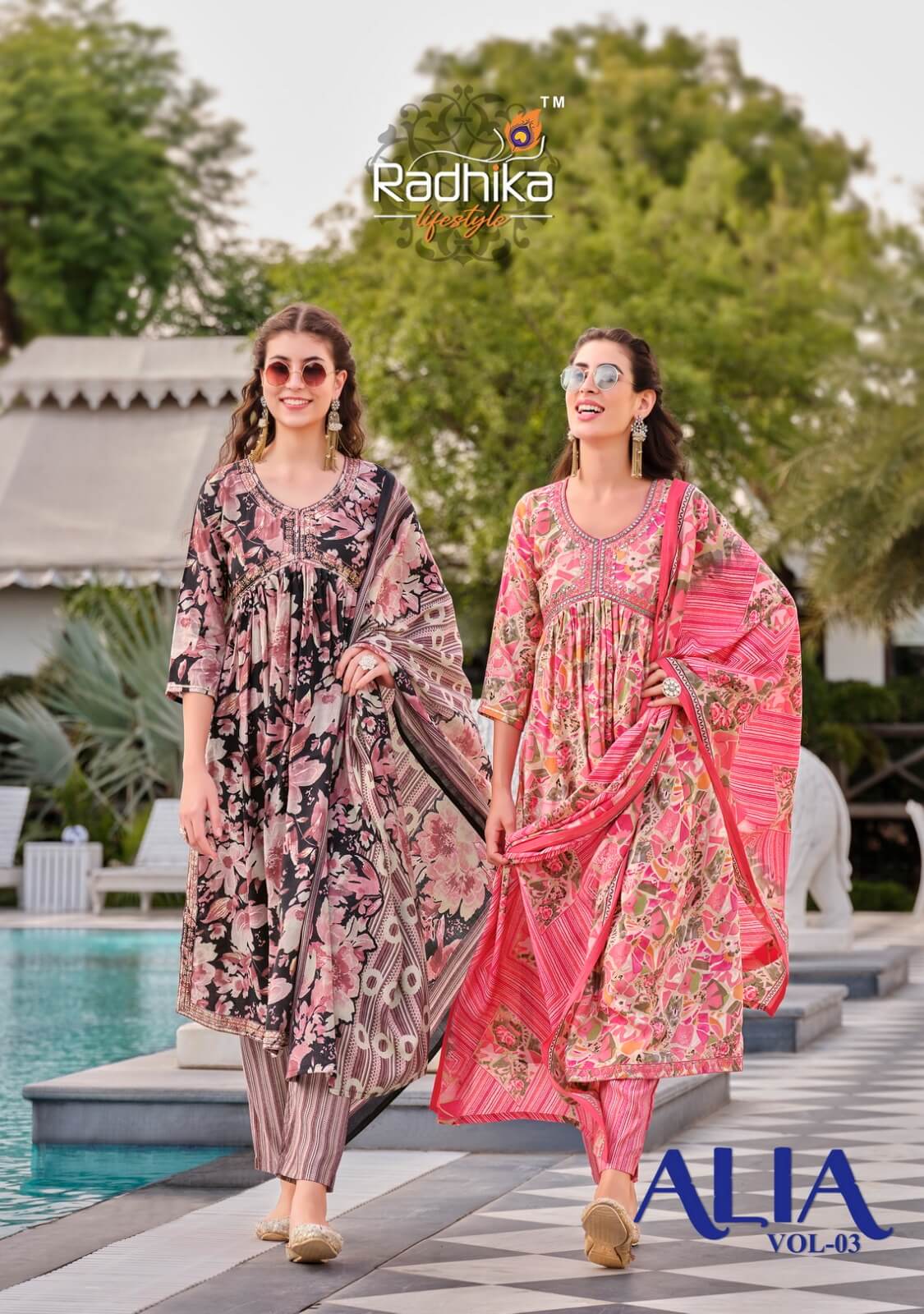 Radhika Lifestyle Alia Vol 3 Printed Salwar Kameez Catalog collection 6