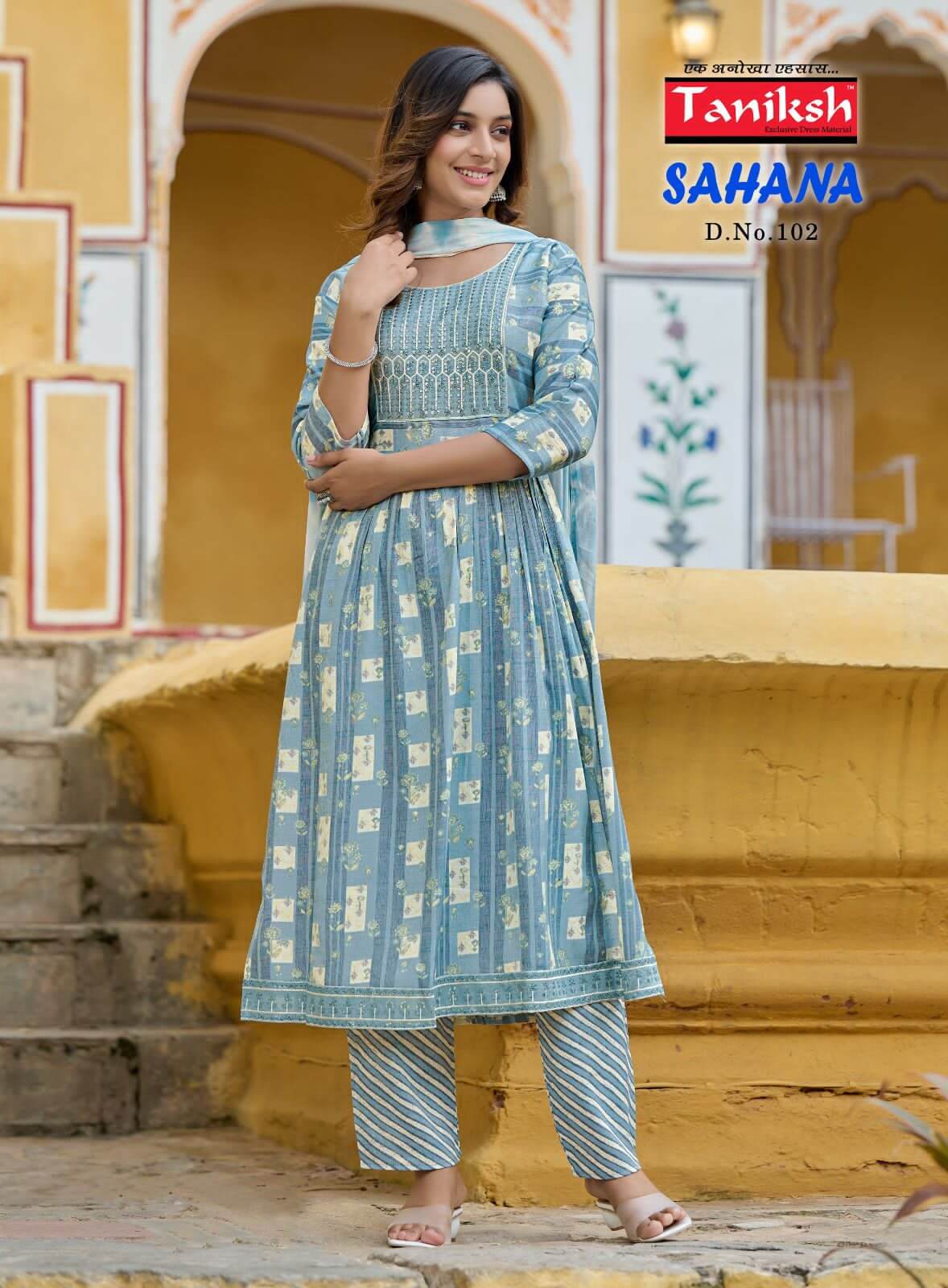 Taniksh Sahana Vol 1 Naira Cut Kurti Pant Dupatta Catalog collection 1