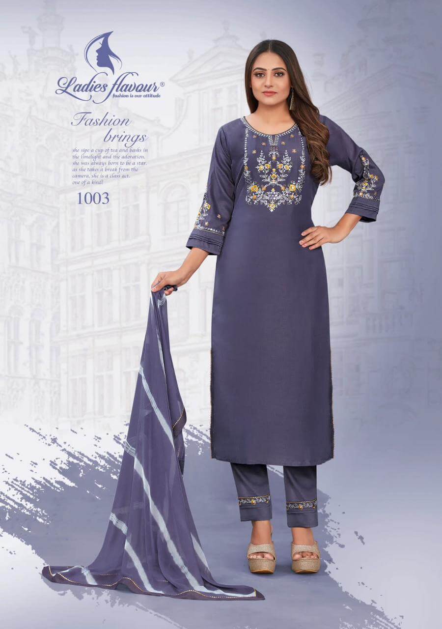 Ladies Flavour Noori Embroidery Salwar Kameez Catalog collection 10