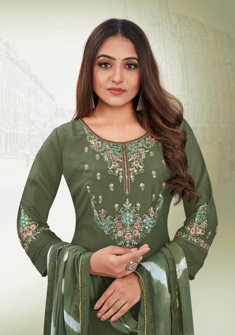 Ladies Flavour Noori Embroidery Salwar Kameez Catalog collection 11