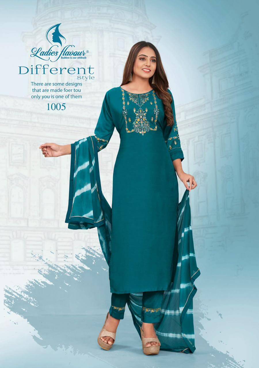 Ladies Flavour Noori Embroidery Salwar Kameez Catalog collection 8