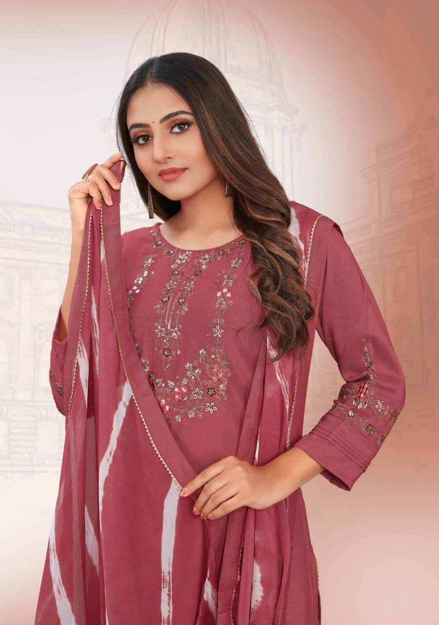 Ladies Flavour Noori Embroidery Salwar Kameez Catalog collection 7