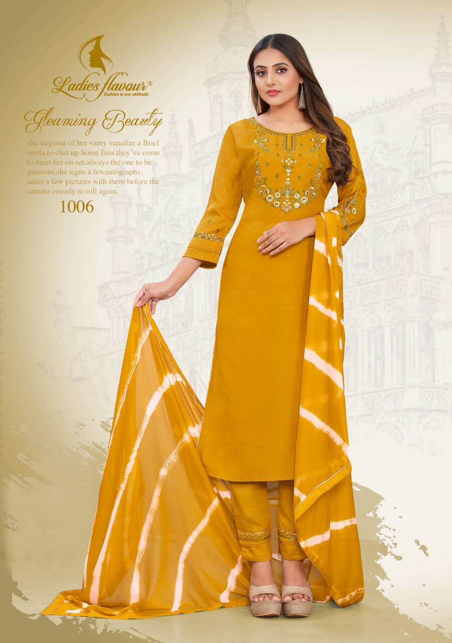 Ladies Flavour Noori Embroidery Salwar Kameez Catalog collection 6