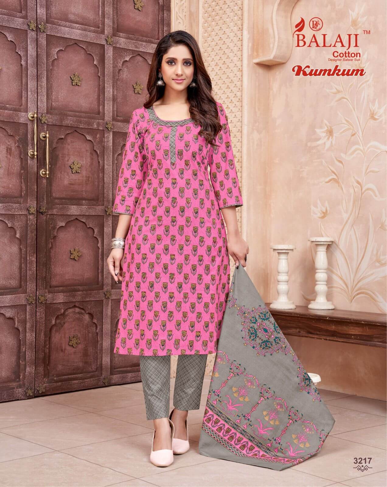 Balaji Cotton Kumkum Vol 32 B Readymade Dress collection 10