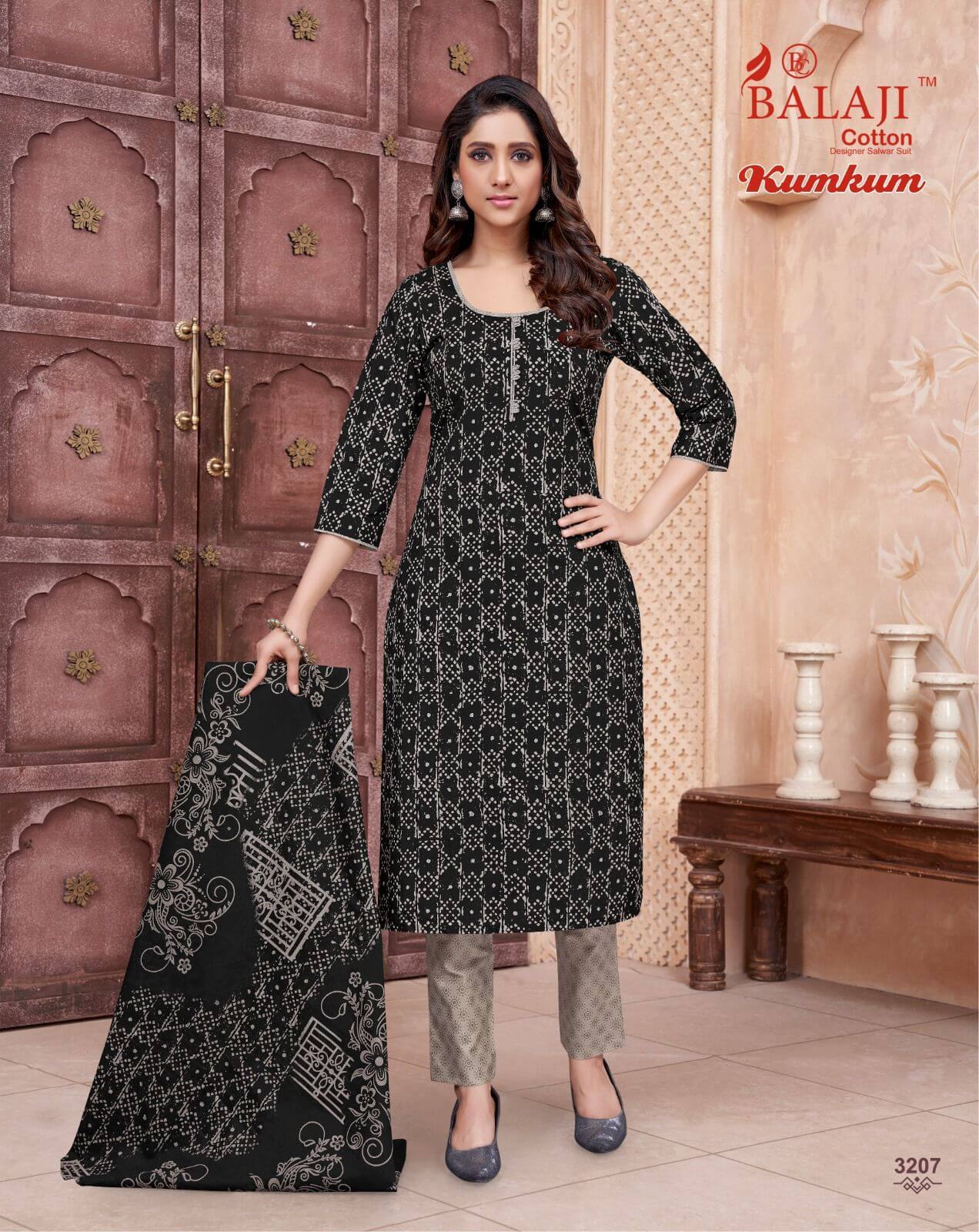 Balaji Cotton Kumkum Vol 32 A Readymade Dress collection 8