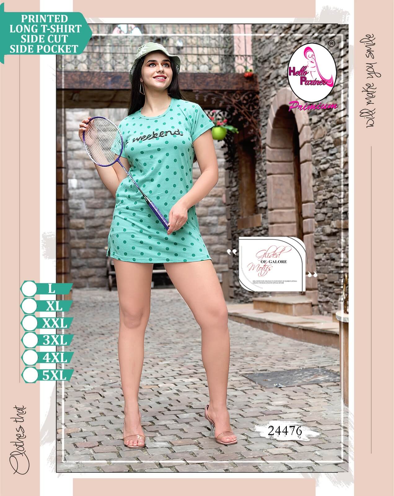 Hello Partner Night Dress Long T shirts Catalog collection 2