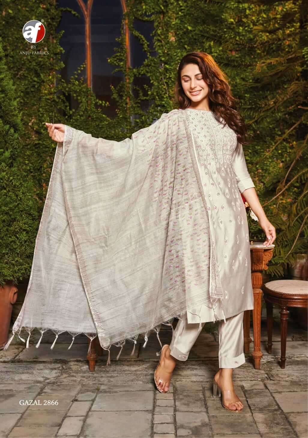 Anju Fabrics Gazal vol 2 Kurti with Pant and  Dupatta collection 6