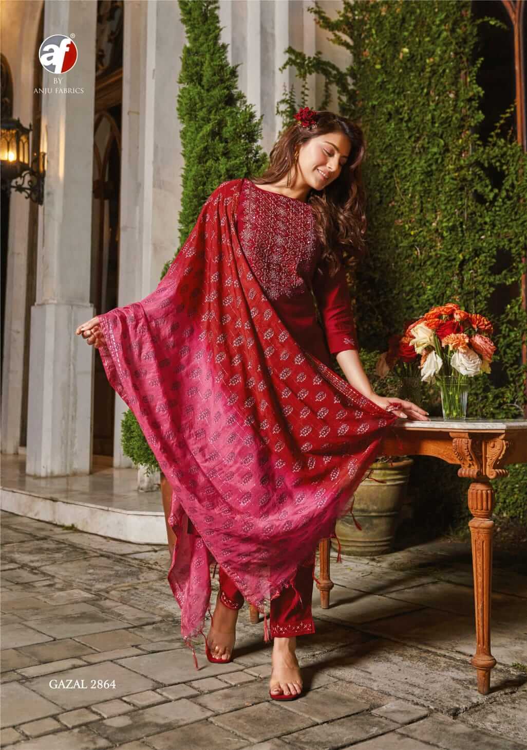 Anju Fabrics Gazal vol 2 Kurti with Pant and  Dupatta collection 3