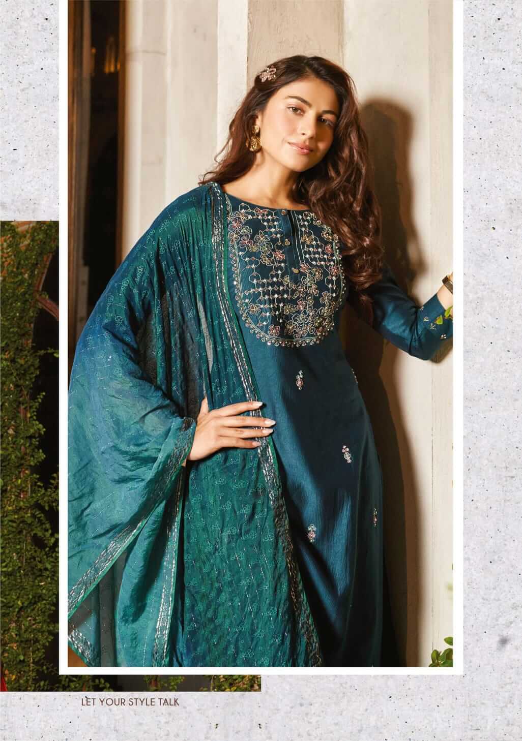Anju Fabrics Gazal vol 2 Kurti with Pant and  Dupatta collection 10