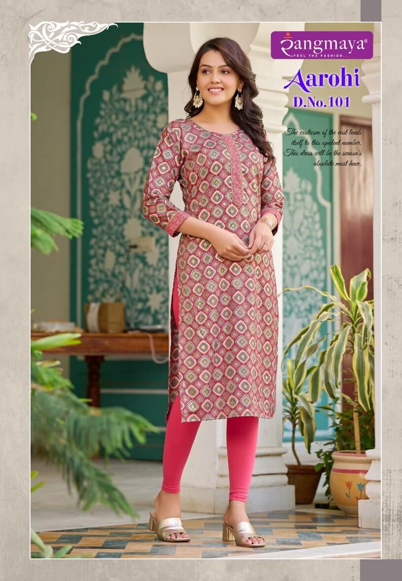 Rangmaya Aarohi Casual Wear Kurti Catalog collection 7