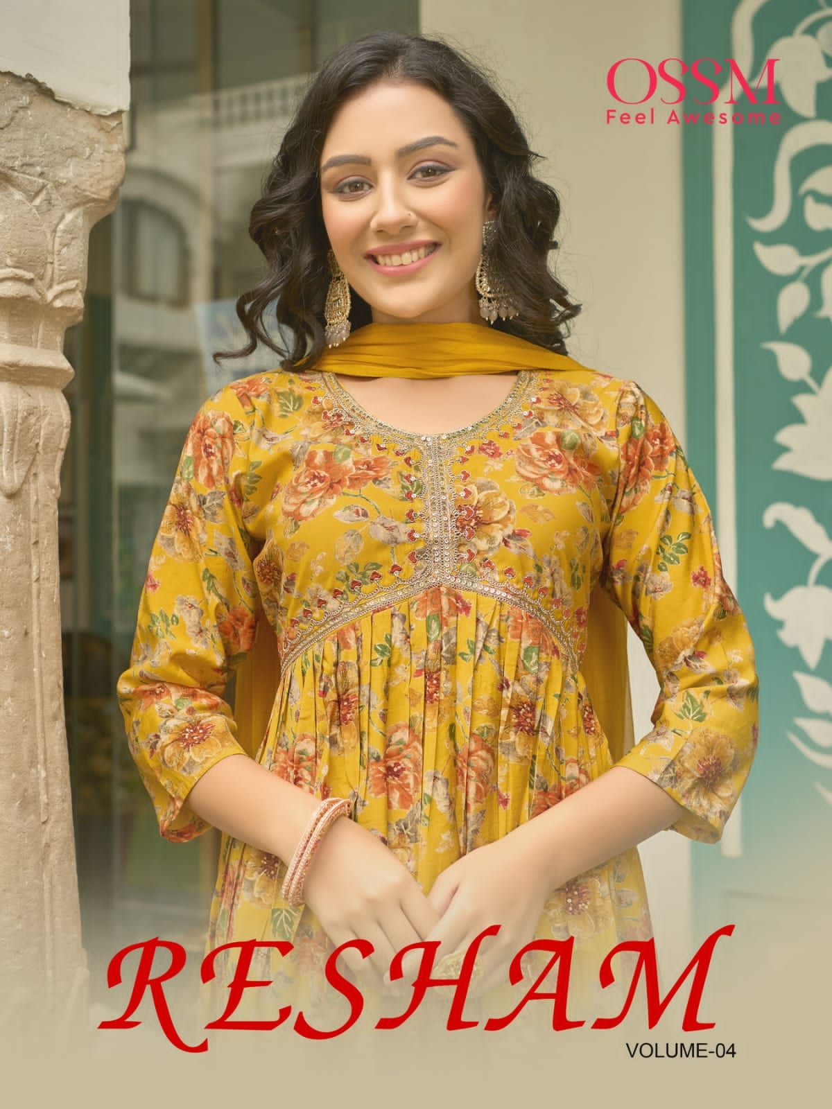 Ossm Resham Vol 4 Alia Cut Printed Salwar Kameez Catalog collection 2