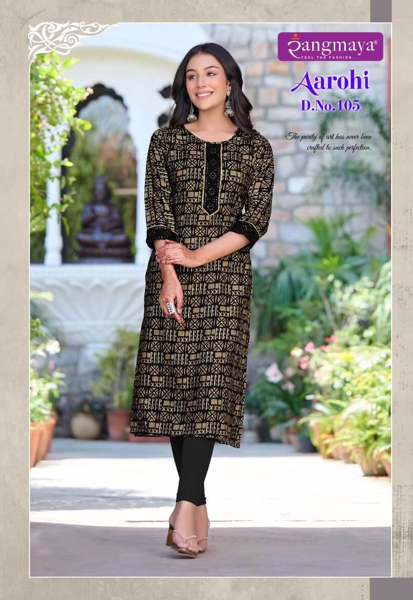 Rangmaya Aarohi Casual Wear Kurti Catalog collection 3