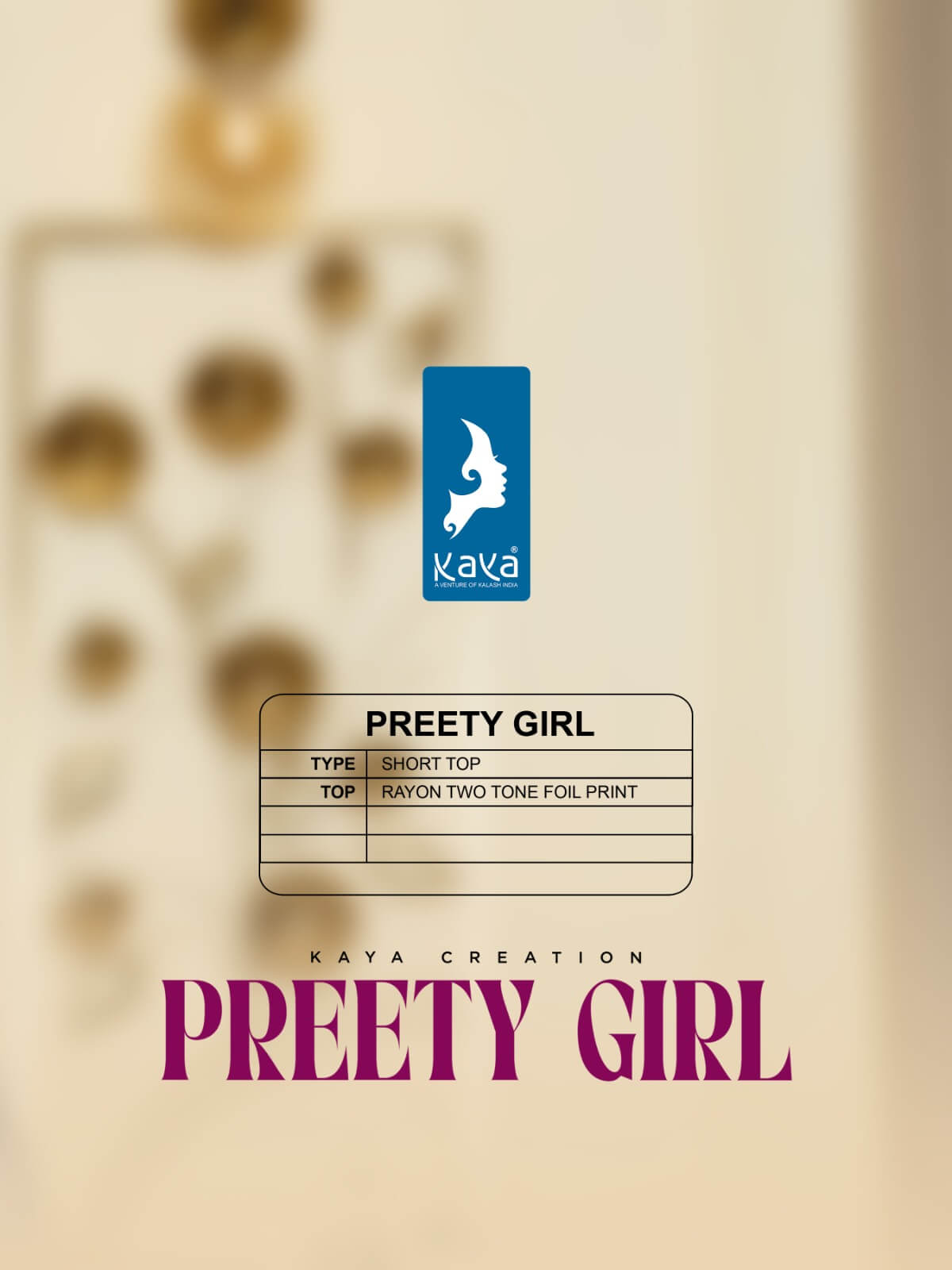 Kaya Preety Girl Ladies Top Catalog collection 11