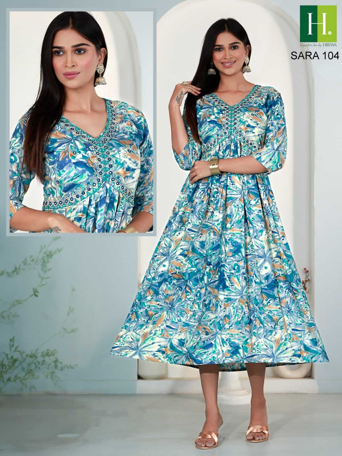 Hirwa Sara Alia Cut One Piece Dress Catalog collection 1