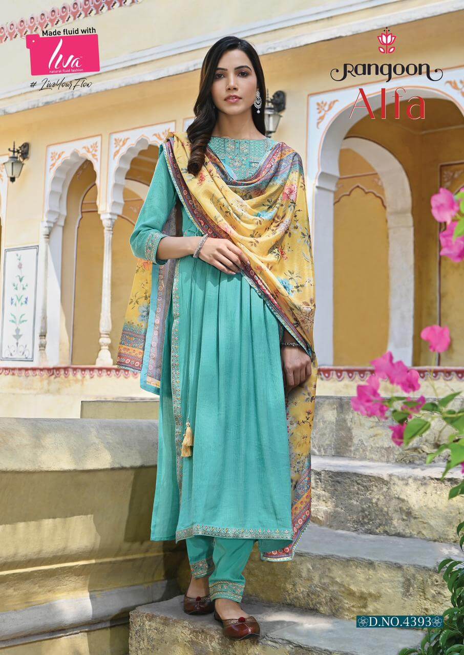 Rangoon Alfa Embroidery Salwar Kameez Catalog collection 1