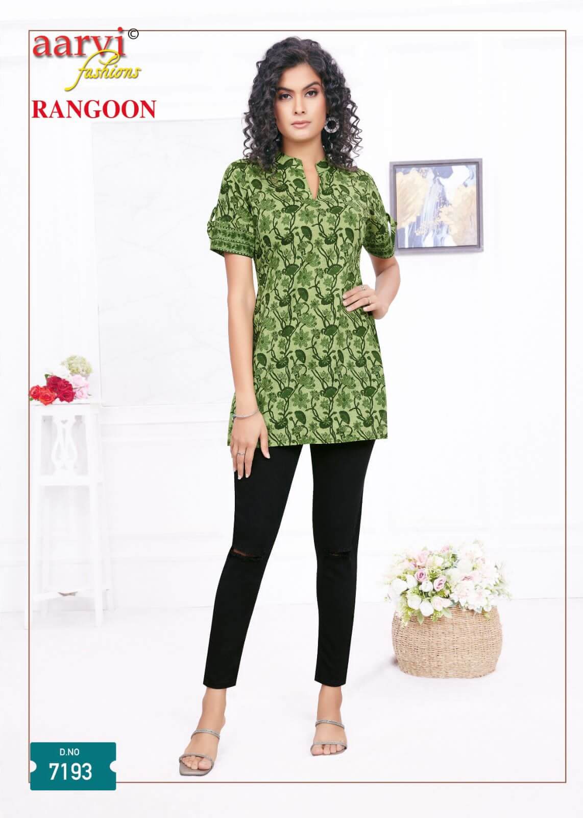 Aarvi Fashions Rangoon Ladies Short Tops Catalog collection 14