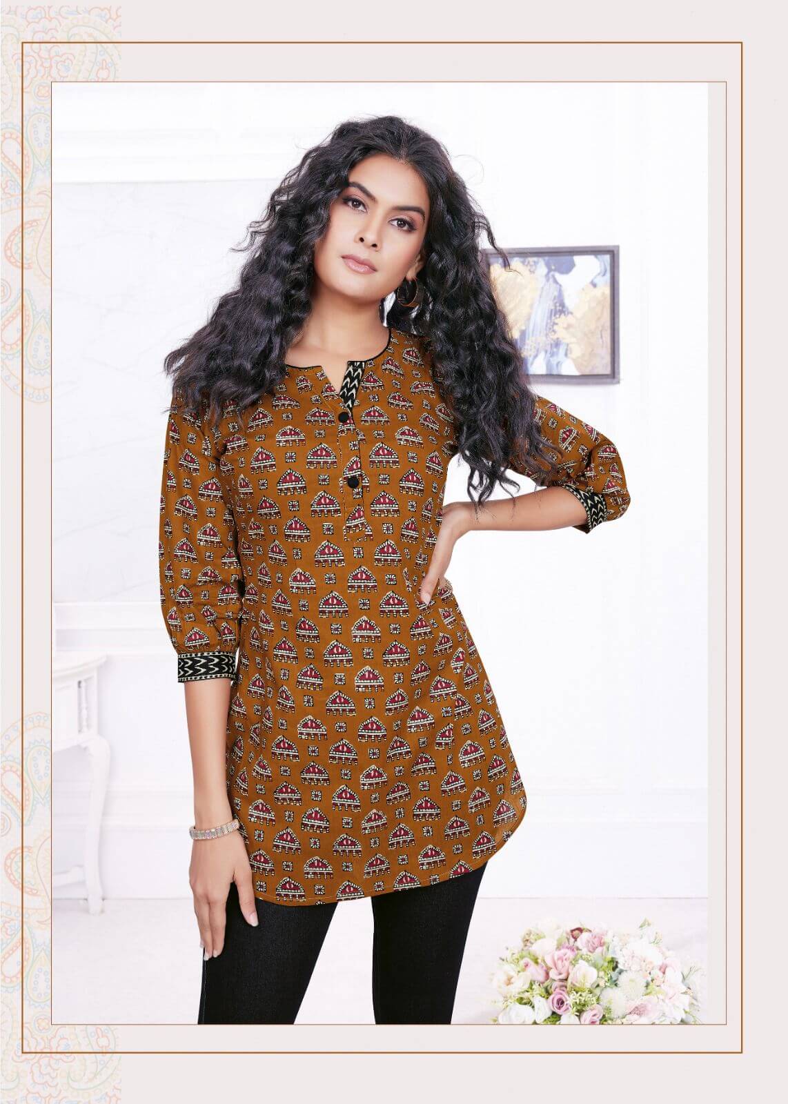 Aarvi Fashions Rangoon Ladies Short Tops Catalog collection 5