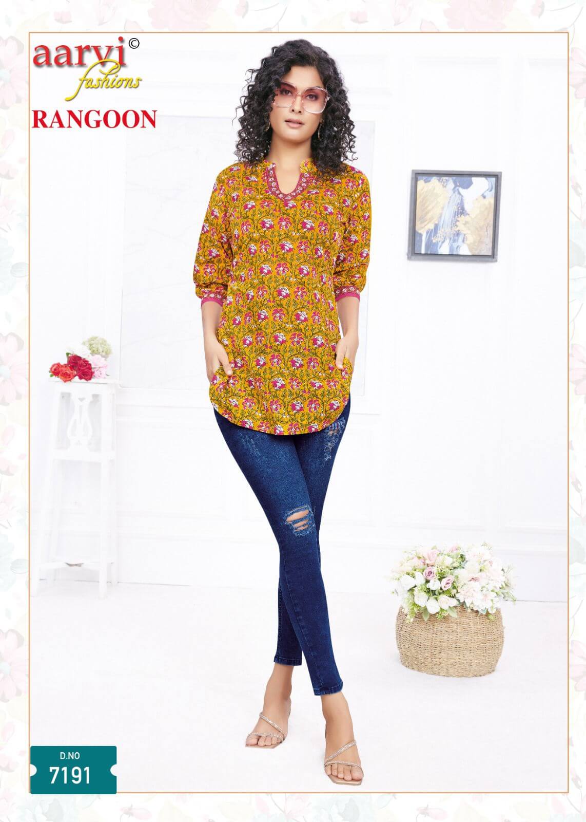 Aarvi Fashions Rangoon Ladies Short Tops Catalog collection 11
