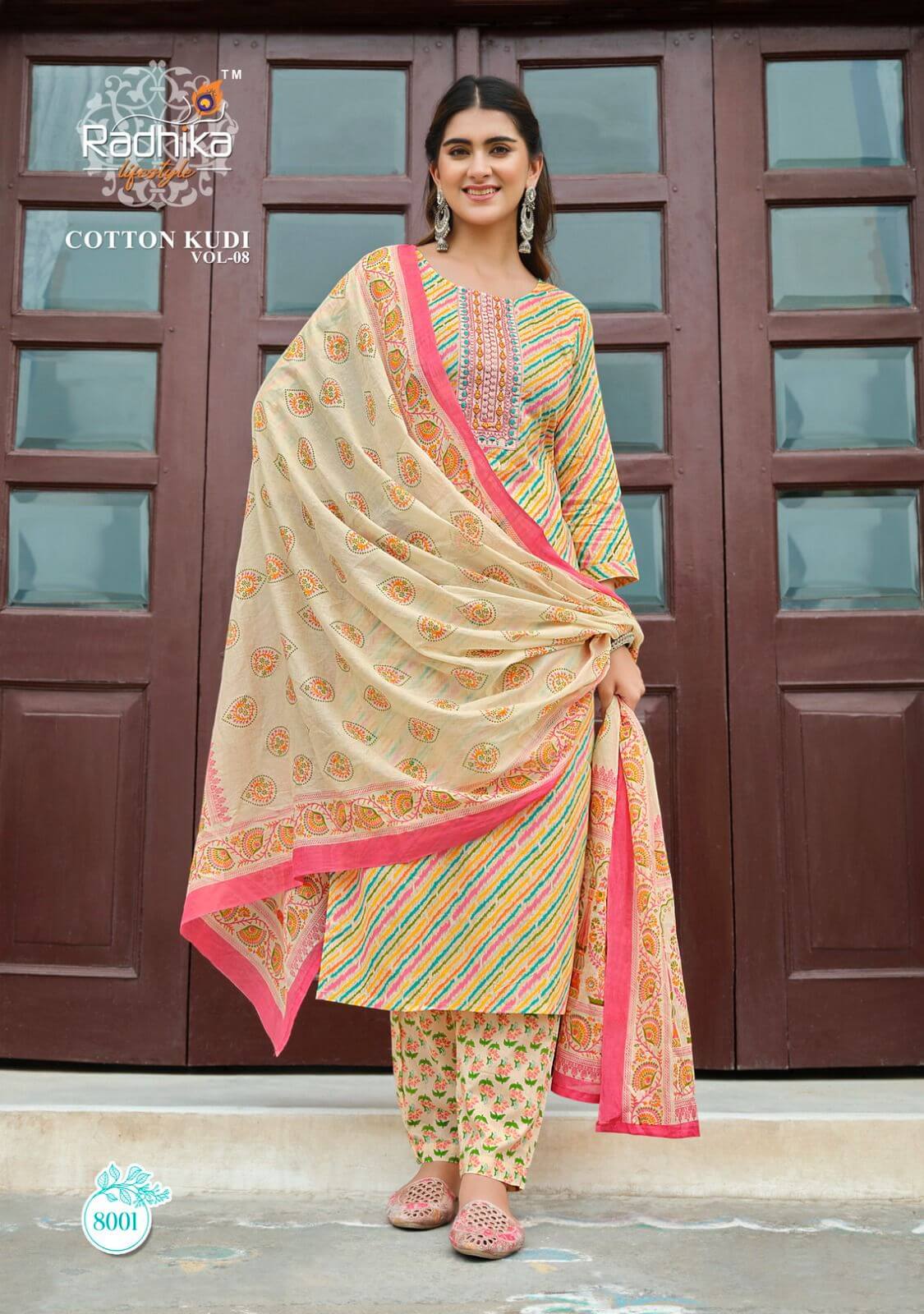 Radhika Cotton Kudi Vol 8 Printed Salwar Kameez Catalog collection 3